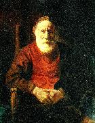 REMBRANDT Harmenszoon van Rijn portratt av gammal man Spain oil painting artist